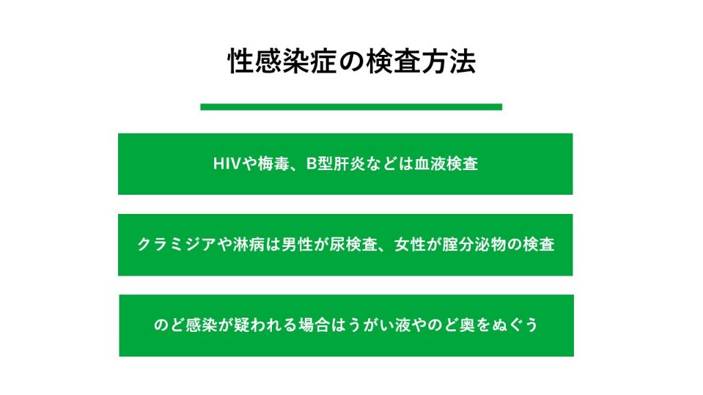 性感染症の検査方法